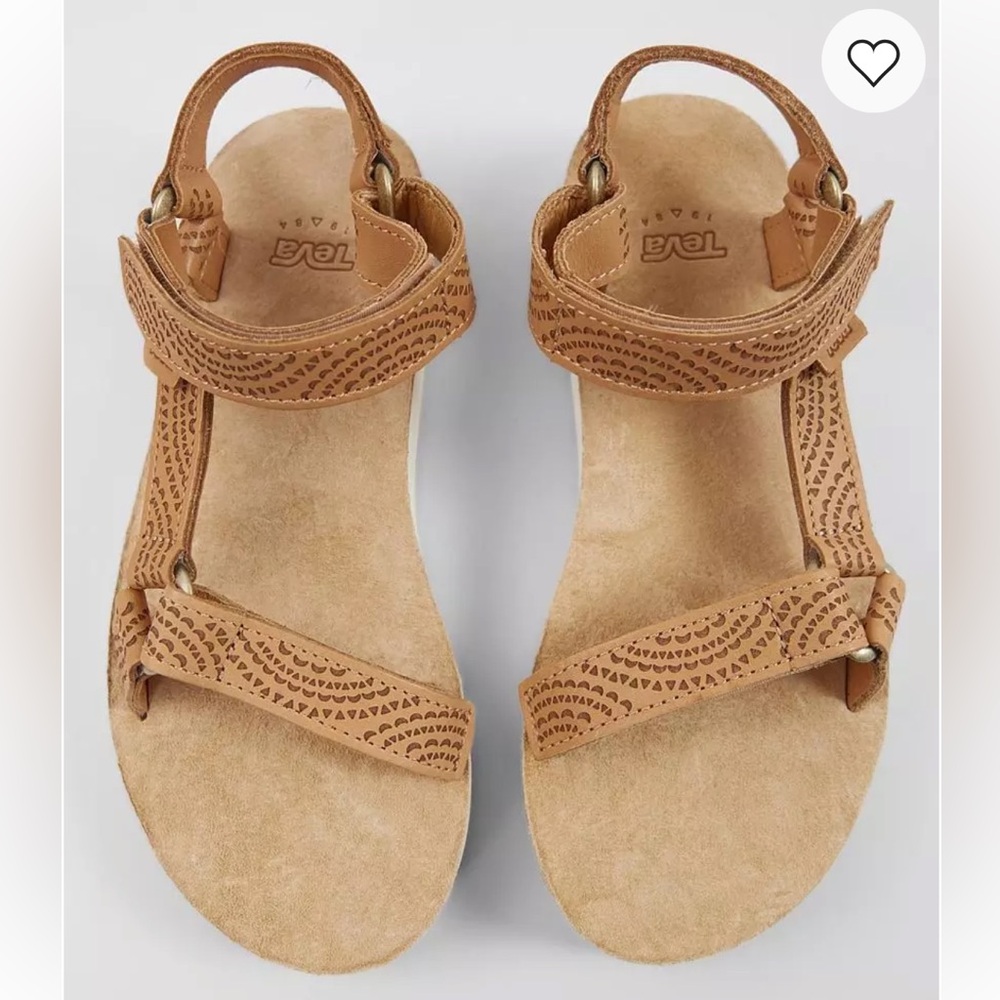 Teva Midform Women's Original Universal Sandal Brown Leather Grooveline